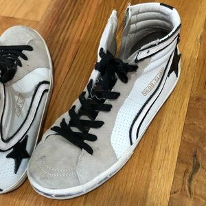 mens ggdb golden goose sneakers hi top zipper sz11